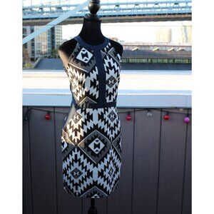 Collective Concepts Aztec Print Halter Dress
